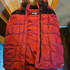 Red and Black Eddie Bauer Women's Vest